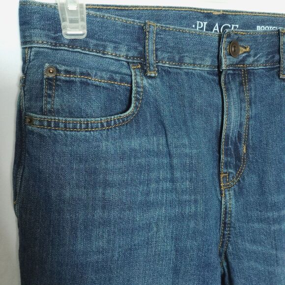 ⭐ The Children's Place Girls Kids Bootcut Denim Jeans Pants NWT sz: 12 husky - Picture 5 of 8